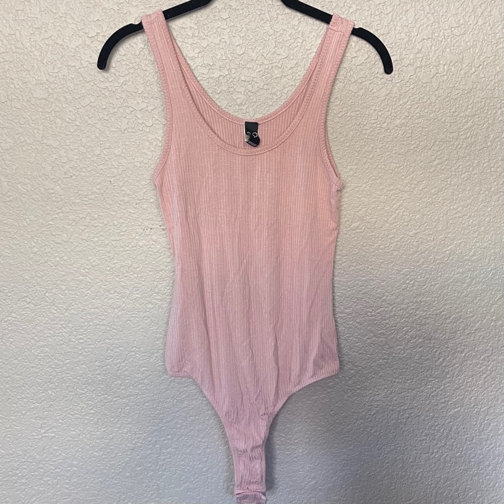 Windsor Pink Ribbed Bodysuit